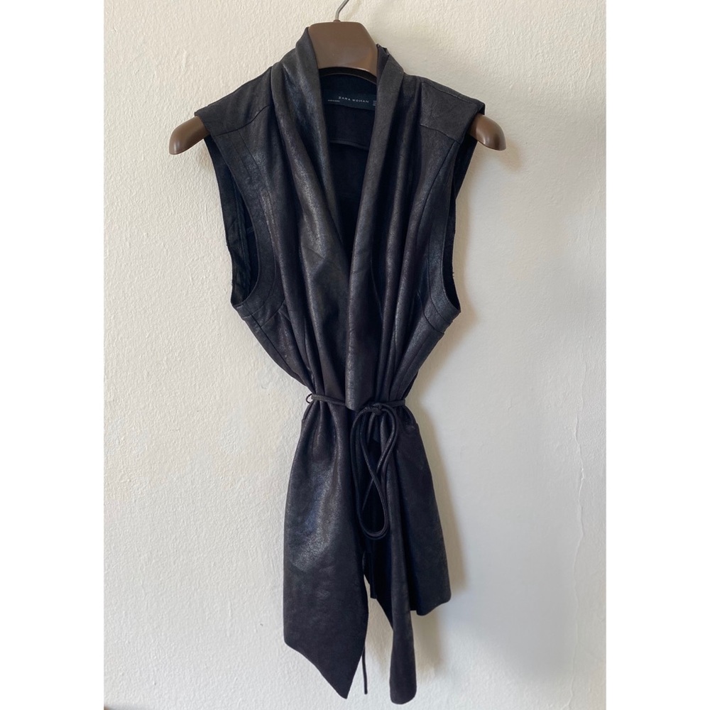 Zara Faux Leather Vest